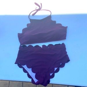 Plum 2 Piece Bathing Suit